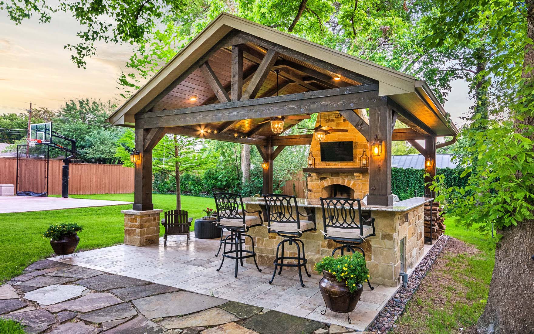 Patio ogrodowe nowoczesne